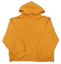 Oranžová oversize mikina s kapucí Zara