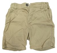 Béžové plátěné chino kraťasy H&M
