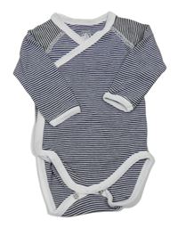 Černo-bílé pruhované zavinovací body Petit Bateau