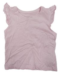 Světlerůžový top s volány Primark