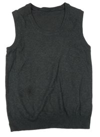 Tmavošedá svetrová vesta M&S