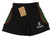 Nové - Černo-zelené sportovní kraťasy Kukuri