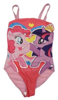 Růžové jednodílné plavky s My Little Pony 