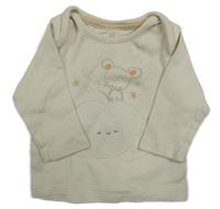 Béžové triko s myškou a mrakem Mothercare