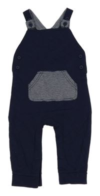 Tmavomodré laclové tepláky s kapsou George