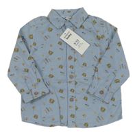 Nové - modrá košile s leopardy Pep&Co