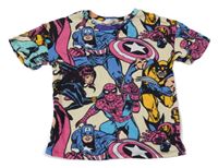 Béžovo-barevné tričko - Avengers H&M