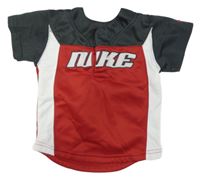 Červeno-tmavošedo-bílé sportovní tričko Nike 