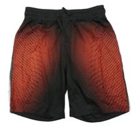 Černo-červené vzorované sportovní kraťasy H&M
