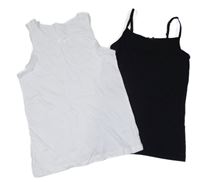 2set - 2x košilka - bílá + černá 