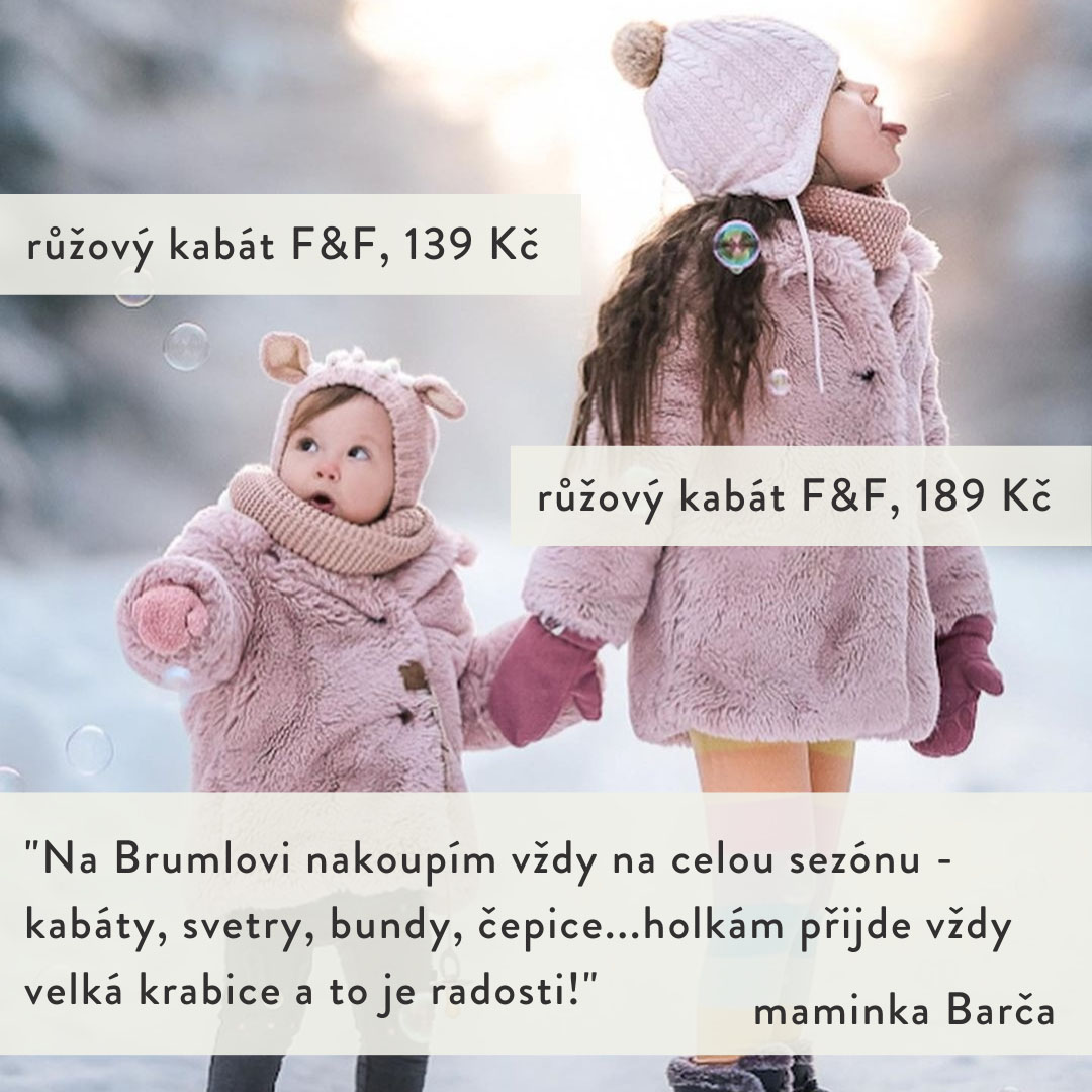 Růžový kabát F&F - 139 Kč, růžový kabát F&F - 189 Kč