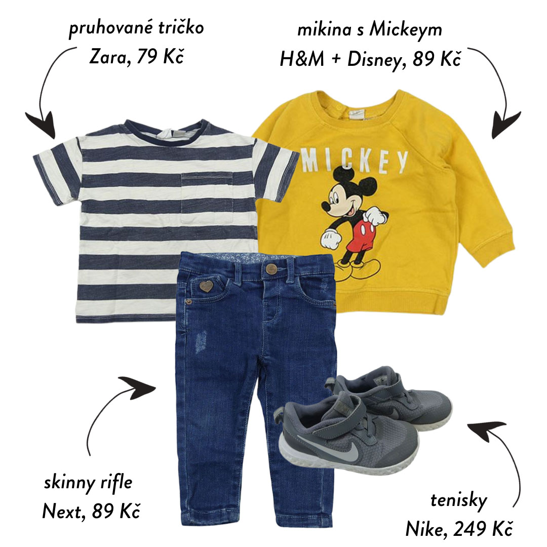 Mickey Mouse je motiv, který najdete na obleční už léta letoucí a nikdy nevyjde z módy!