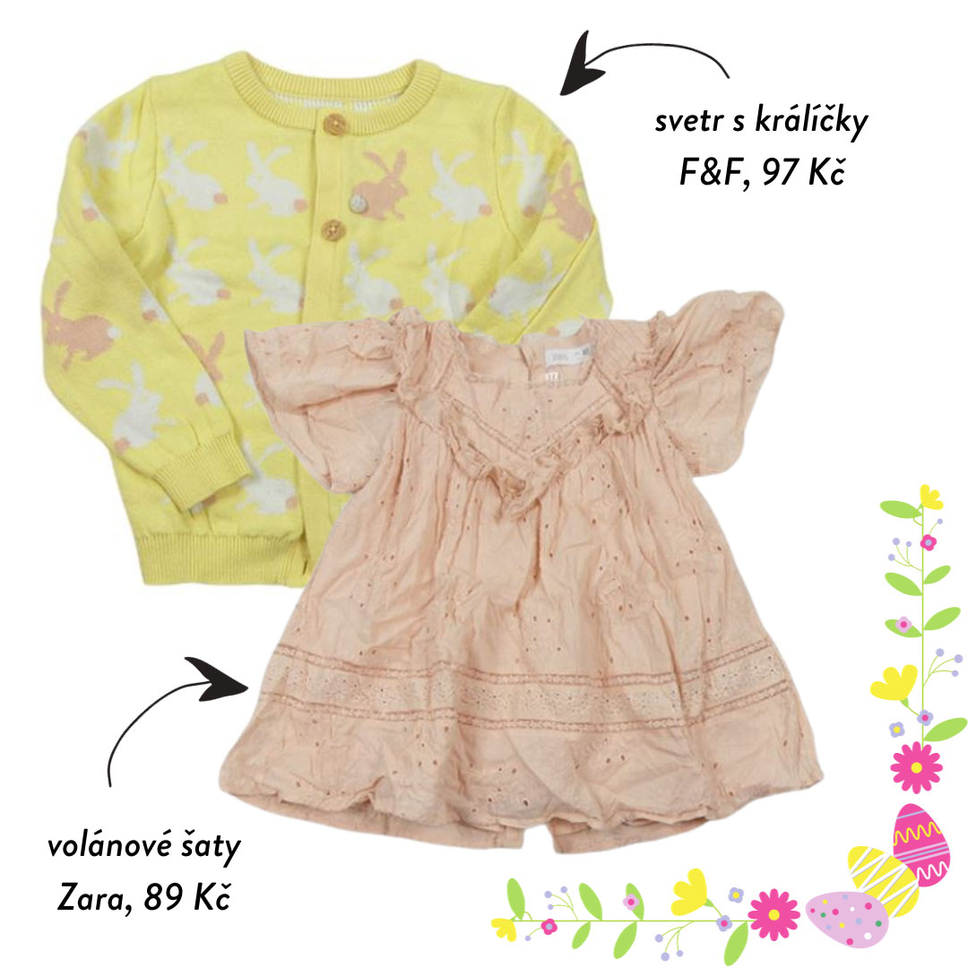Co říkáte na tento něžný velikonoční outfit ve velikosti 86?