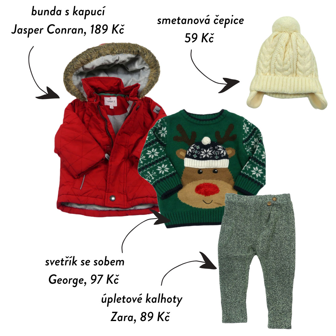 Tento outfit zahřeje už z fotky. Máte rádi vánoční svetříky?