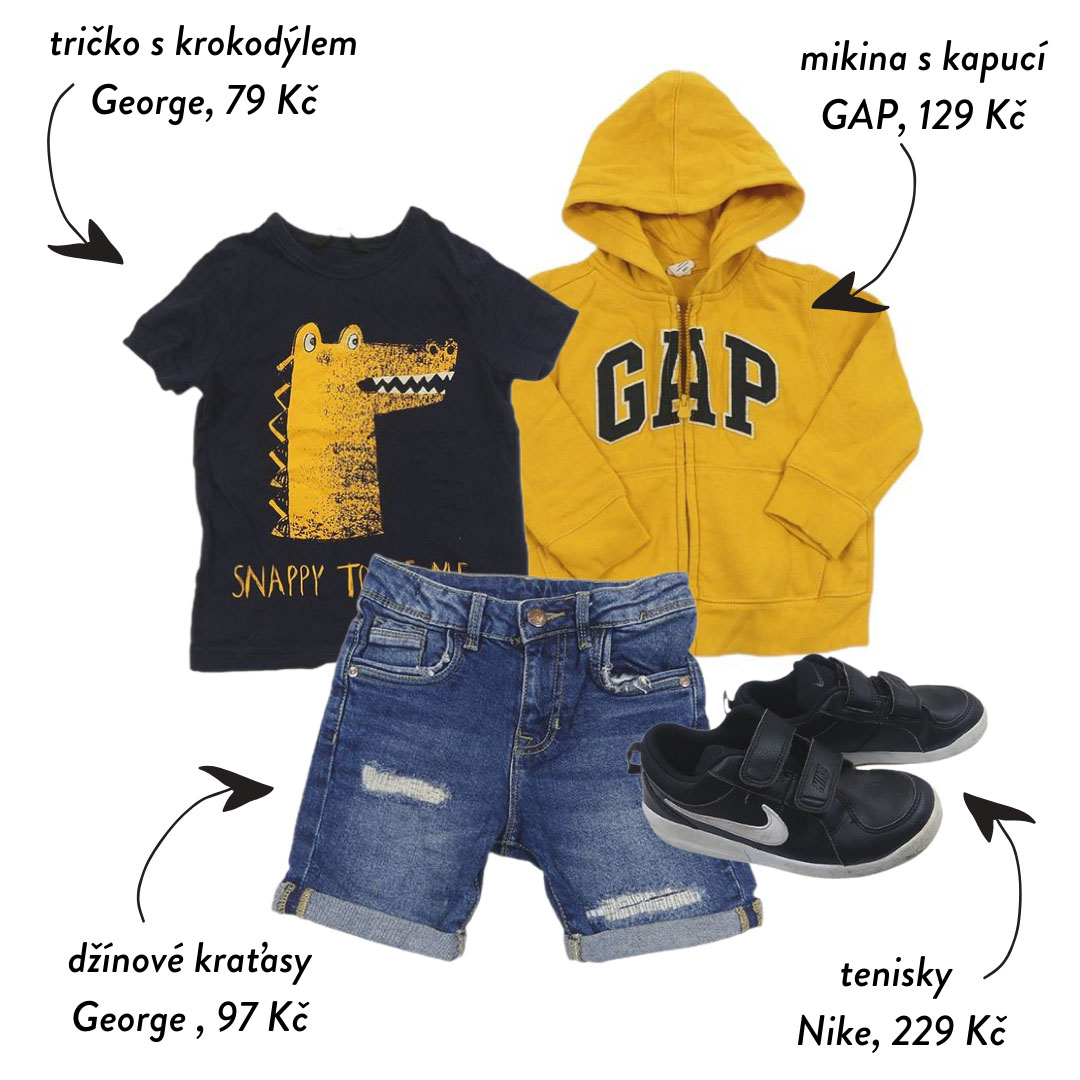 Milujeme kontrast žluté a černé barvy. Gap mikiny u nás seženete často!