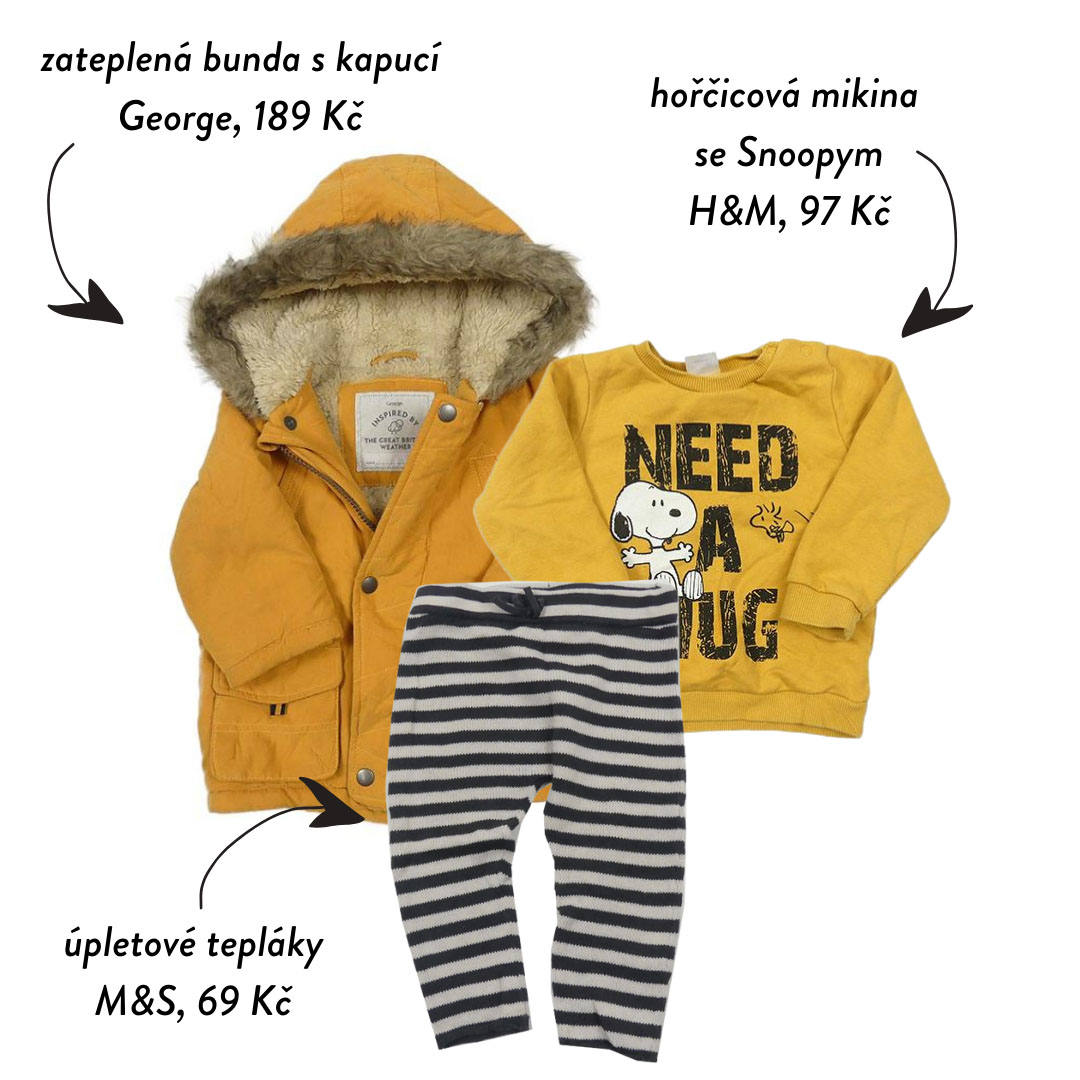 Dnes něco pro milovníky Snoopyho. A tuhle bundičku bychom brali i v dospělé velikosti!