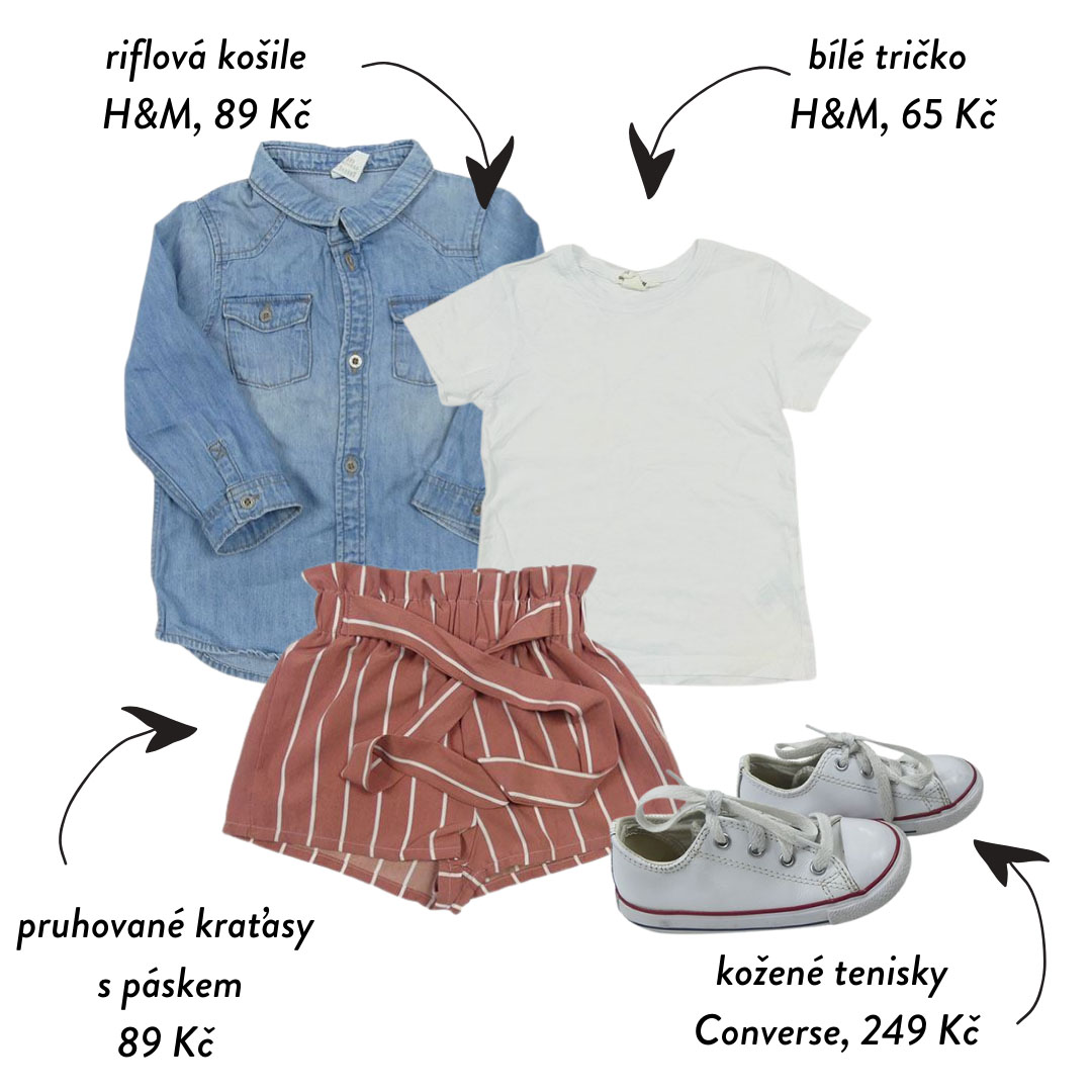 Přidejte k bílému tričku vrstvu navíc v podobě riflové košile a vznikne tak stylový outfit.